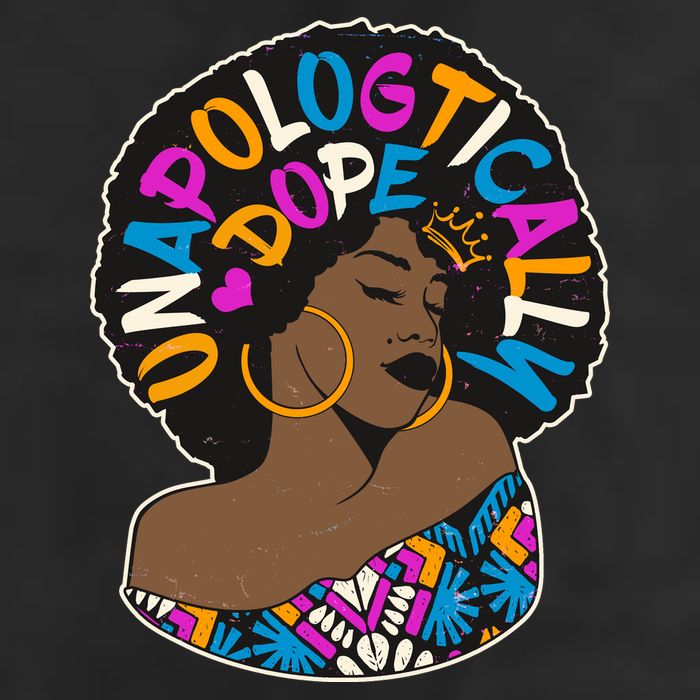 Unapologtically Dope Black Woman Stylish Afro  Adult Drive Performance Visor