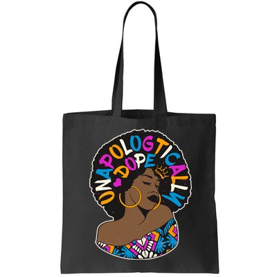 Unapologtically Dope Black Woman Stylish Afro  Bag