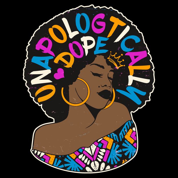 Unapologtically Dope Black Woman Stylish Afro  Zip Tote Bag