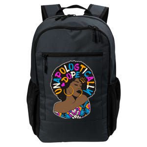 Unapologtically Dope Black Woman Stylish Afro  Daily Commute Backpack