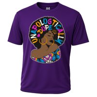 Unapologtically Dope Black Woman Stylish Afro  Cooling Performance Crew T-Shirt