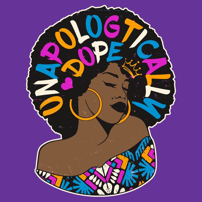 Unapologtically Dope Black Woman Stylish Afro  Cooling Performance Crew T-Shirt