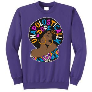 Unapologtically Dope Black Woman Stylish Afro  Sweatshirt