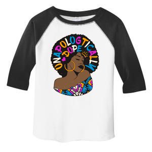 Unapologtically Dope Black Woman Stylish Afro  Toddler Fine Jersey T-Shirt