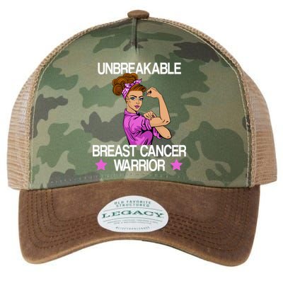 Unbreakable Breast Cancer Warrior Legacy Tie Dye Trucker Hat