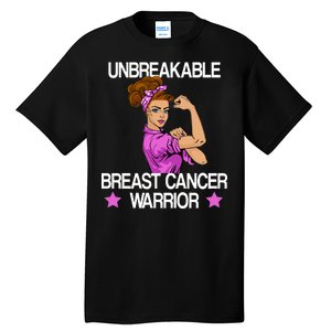 Unbreakable Breast Cancer Warrior Tall T-Shirt