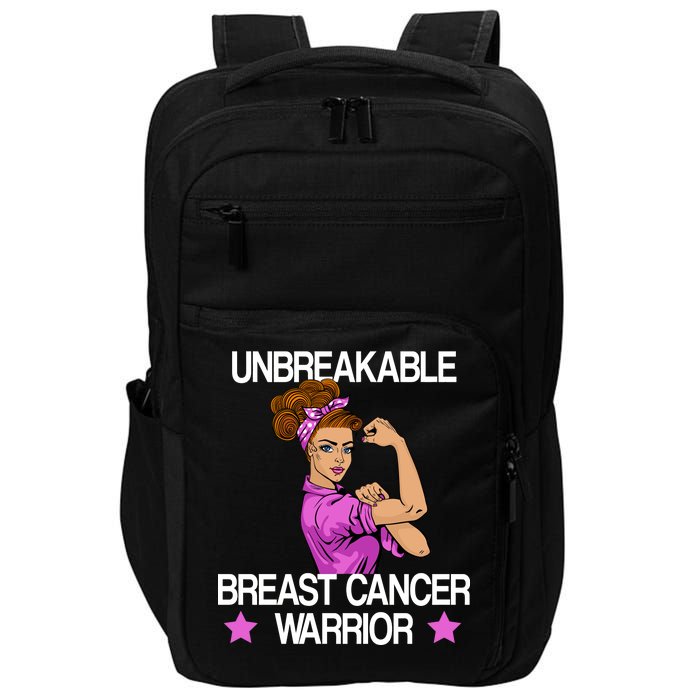 Unbreakable Breast Cancer Warrior Impact Tech Backpack