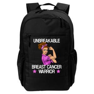 Unbreakable Breast Cancer Warrior Daily Commute Backpack