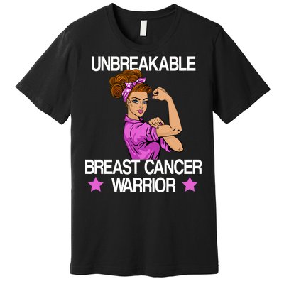 Unbreakable Breast Cancer Warrior Premium T-Shirt