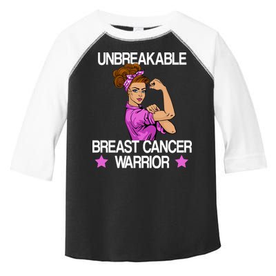 Unbreakable Breast Cancer Warrior Toddler Fine Jersey T-Shirt