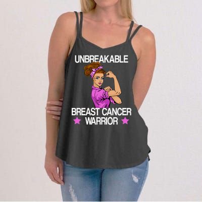 Unbreakable Breast Cancer Warrior Women's Strappy Tank