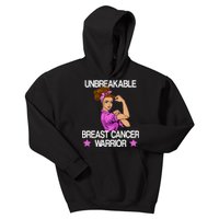 Unbreakable Breast Cancer Warrior Kids Hoodie