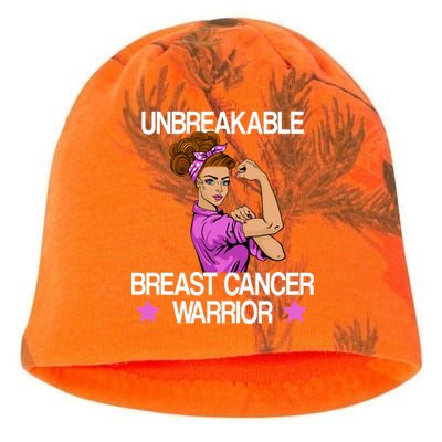 Unbreakable Breast Cancer Warrior Kati - Camo Knit Beanie