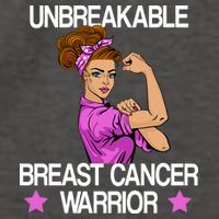 Unbreakable Breast Cancer Warrior Vector Backpack