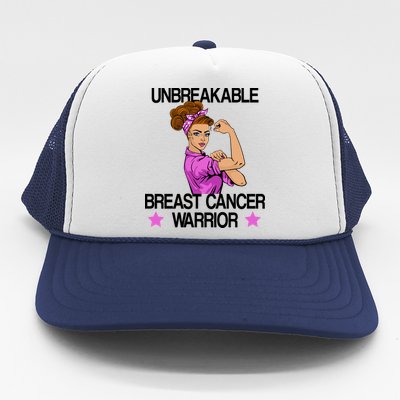 Unbreakable Breast Cancer Warrior Trucker Hat