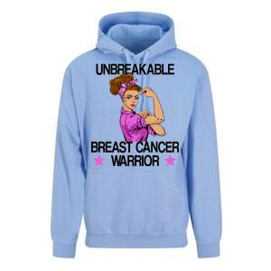 Unbreakable Breast Cancer Warrior Unisex Surf Hoodie