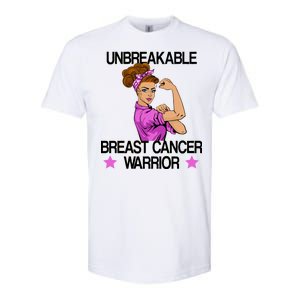 Unbreakable Breast Cancer Warrior Softstyle CVC T-Shirt