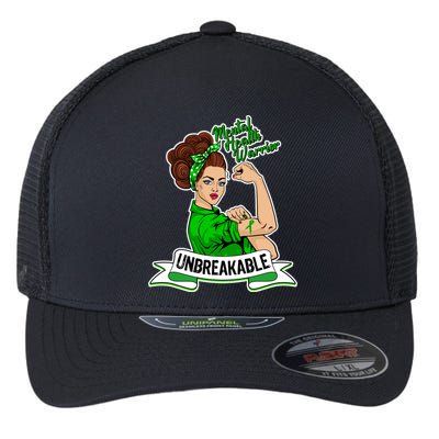 Unbreakable Mental Health Warrior Flexfit Unipanel Trucker Cap