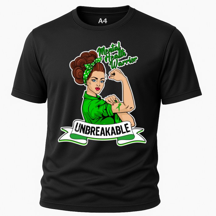 Unbreakable Mental Health Warrior Cooling Performance Crew T-Shirt