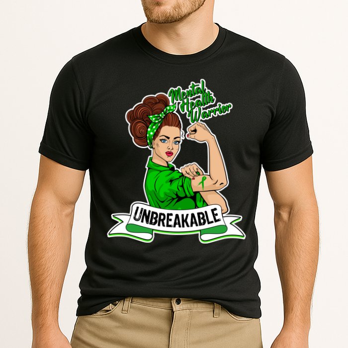Unbreakable Mental Health Warrior Cooling Performance Crew T-Shirt