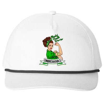 Unbreakable Mental Health Warrior Snapback Five-Panel Rope Hat