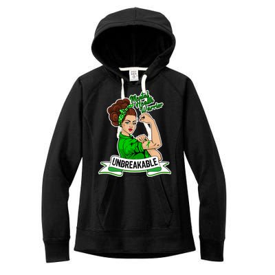 Unbreakable Mental Health Warrior Women's Fleece Hoodie