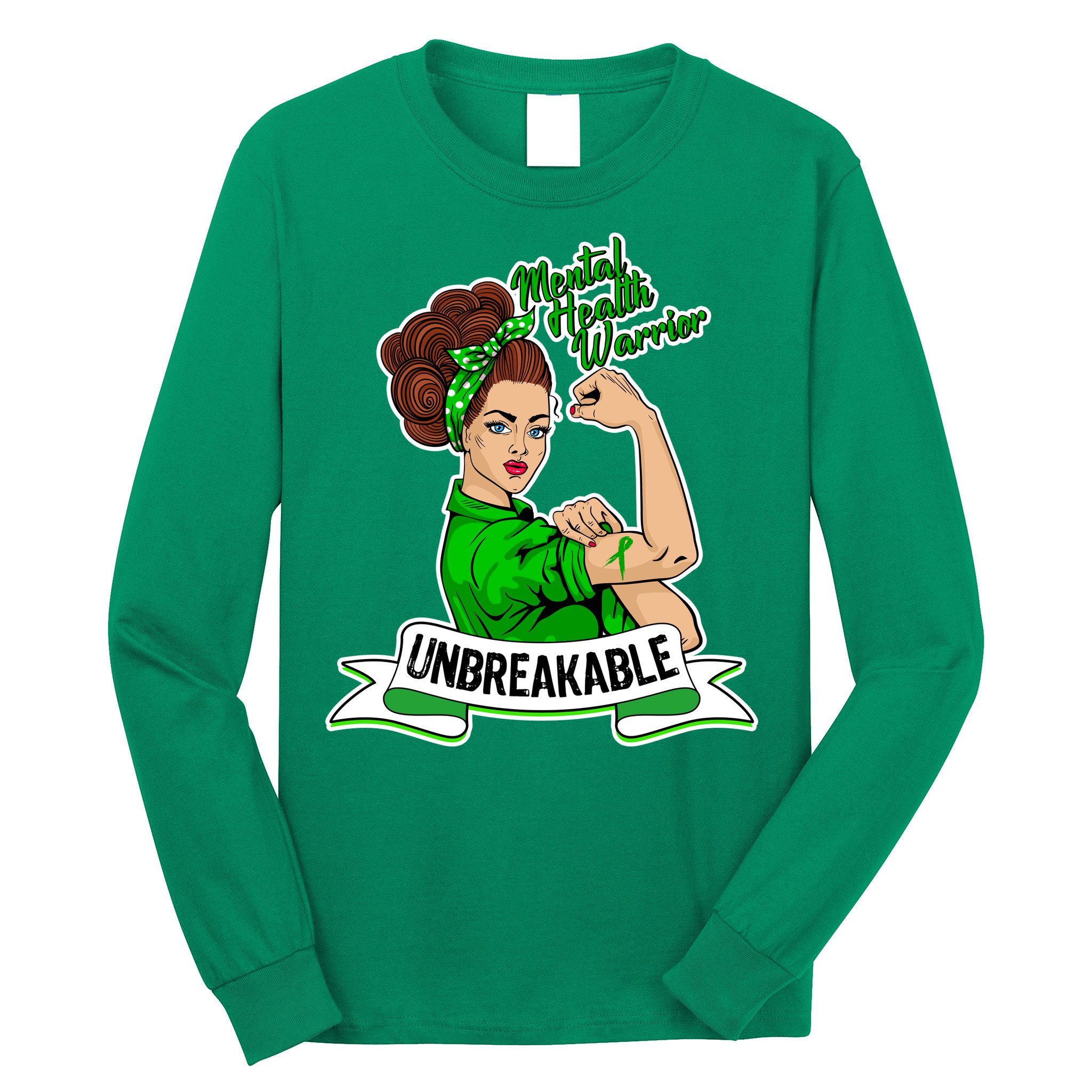 Unbreakable Mental Health Warrior Long Sleeve Shirt