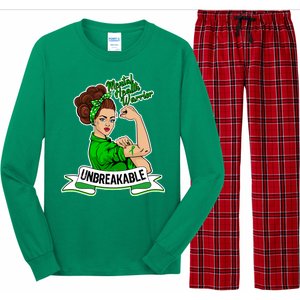 Unbreakable Mental Health Warrior Long Sleeve Pajama Set