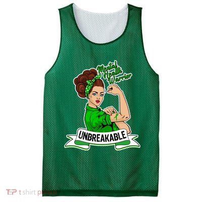Unbreakable Mental Health Warrior Mesh Reversible Basketball Jersey Tank