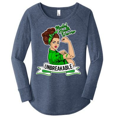 Unbreakable Mental Health Warrior Women's Perfect Tri Tunic Long Sleeve Shirt