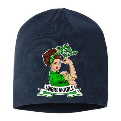 Unbreakable Mental Health Warrior Sustainable Beanie