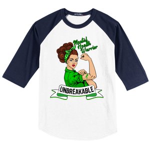 Unbreakable Mental Health Warrior Baseball Sleeve Shirt