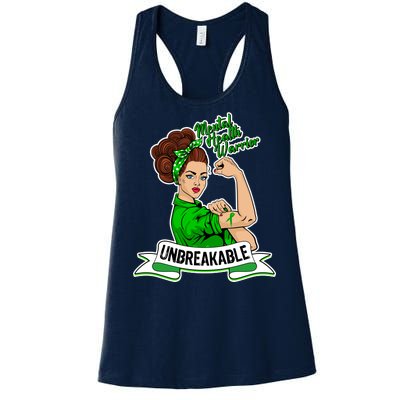 Unbreakable Mental Health Warrior Women's Racerback Tank