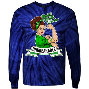 Unbreakable Mental Health Warrior Tie-Dye Long Sleeve Shirt