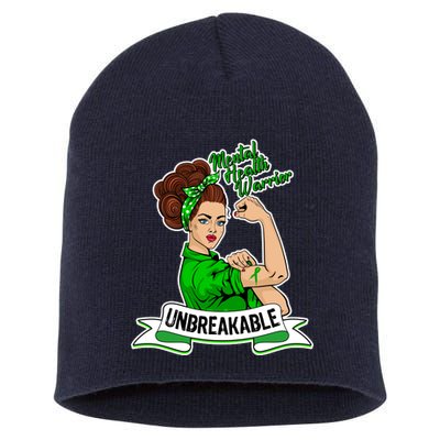 Unbreakable Mental Health Warrior Short Acrylic Beanie