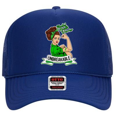 Unbreakable Mental Health Warrior High Crown Mesh Back Trucker Hat