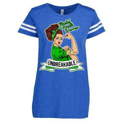 Unbreakable Mental Health Warrior Enza Ladies Jersey Football T-Shirt