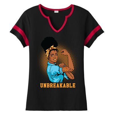 Unbreakable MS Warrior Ladies Halftime Notch Neck Tee