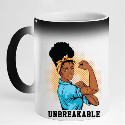 Unbreakable MS Warrior 11oz Black Color Changing Mug