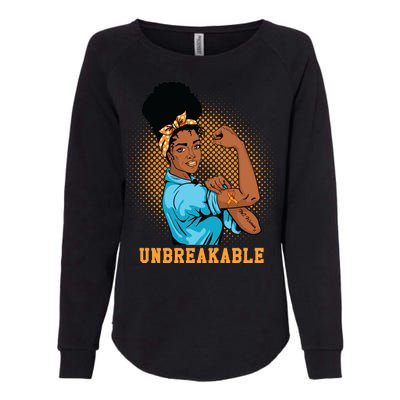 Unbreakable MS Warrior Womens California Wash Sweatshirt