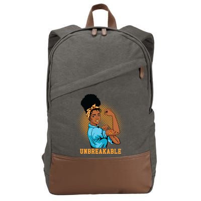 Unbreakable MS Warrior Cotton Canvas Backpack