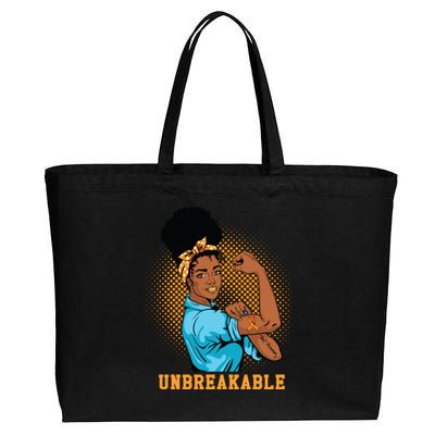 Unbreakable MS Warrior Cotton Canvas Jumbo Tote