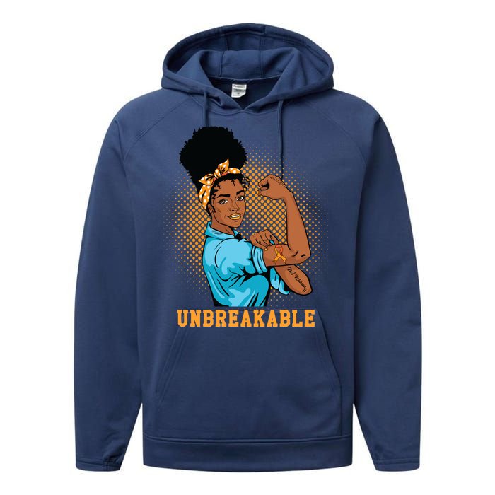 Unbreakable MS Warrior Performance Fleece Hoodie