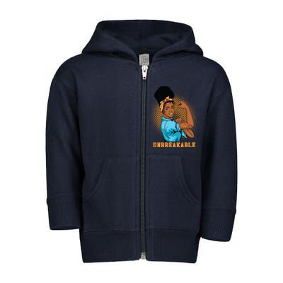 Unbreakable MS Warrior Toddler Zip Fleece Hoodie