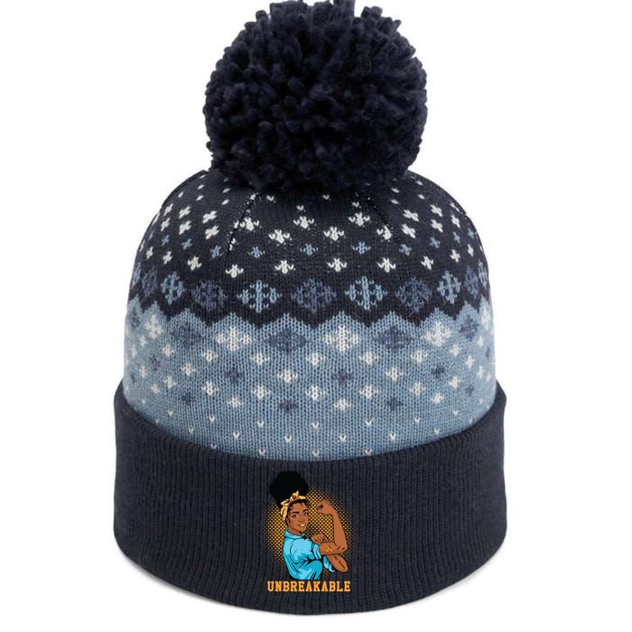 Unbreakable MS Warrior The Baniff Cuffed Pom Beanie