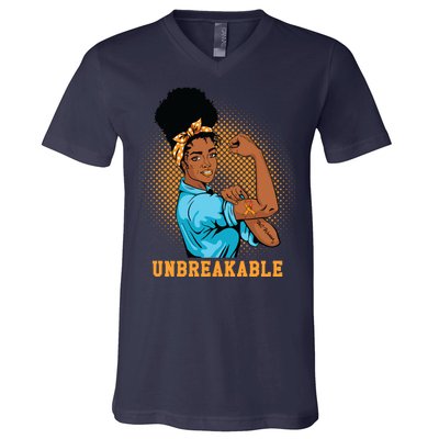 Unbreakable MS Warrior V-Neck T-Shirt