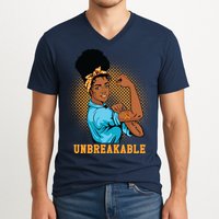 Unbreakable MS Warrior V-Neck T-Shirt