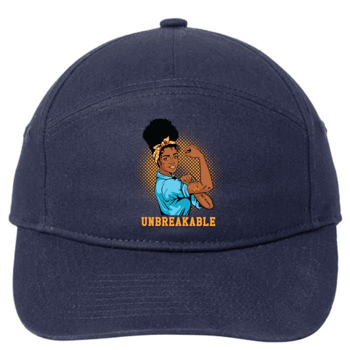 Unbreakable MS Warrior 7-Panel Snapback Hat