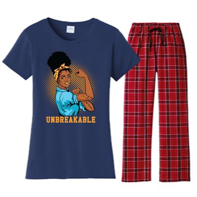 Unbreakable MS Warrior Women's Flannel Pajama Set