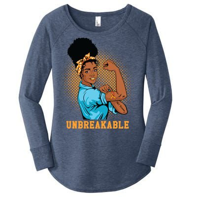 Unbreakable MS Warrior Women's Perfect Tri Tunic Long Sleeve Shirt